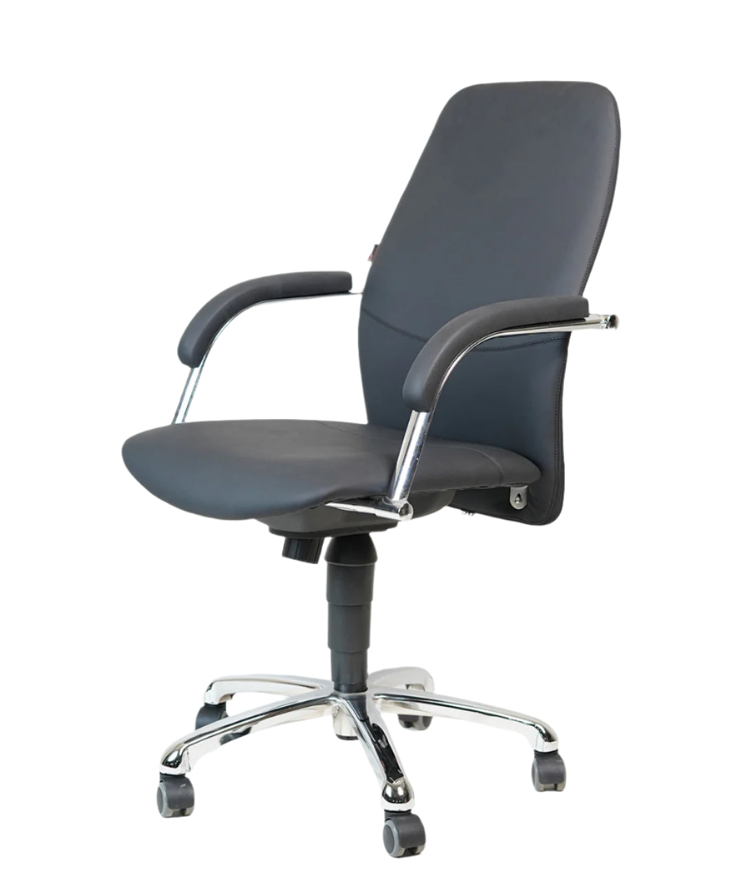 Contoured Leather Office Chair