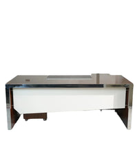 Modern Stainless Steel Executive Desk