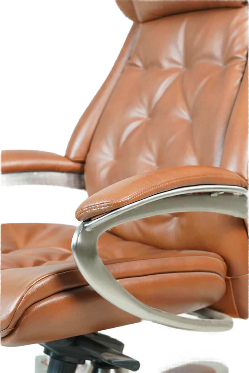 Luxurious Wingback Leather Chair