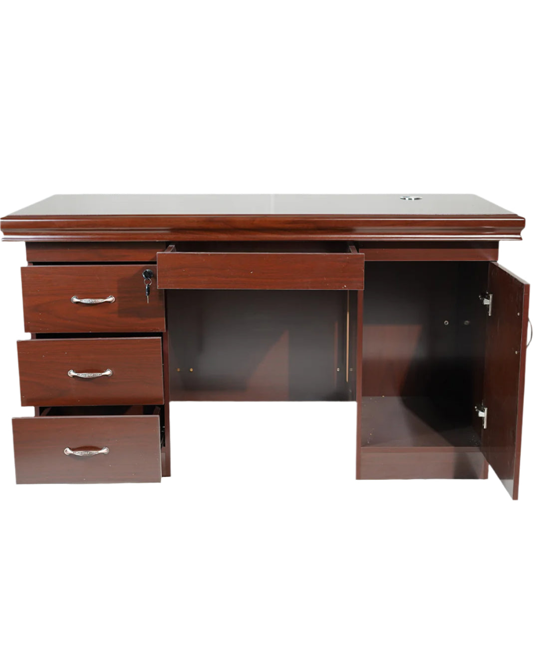 Classic Wooden Office Desk with Drawers