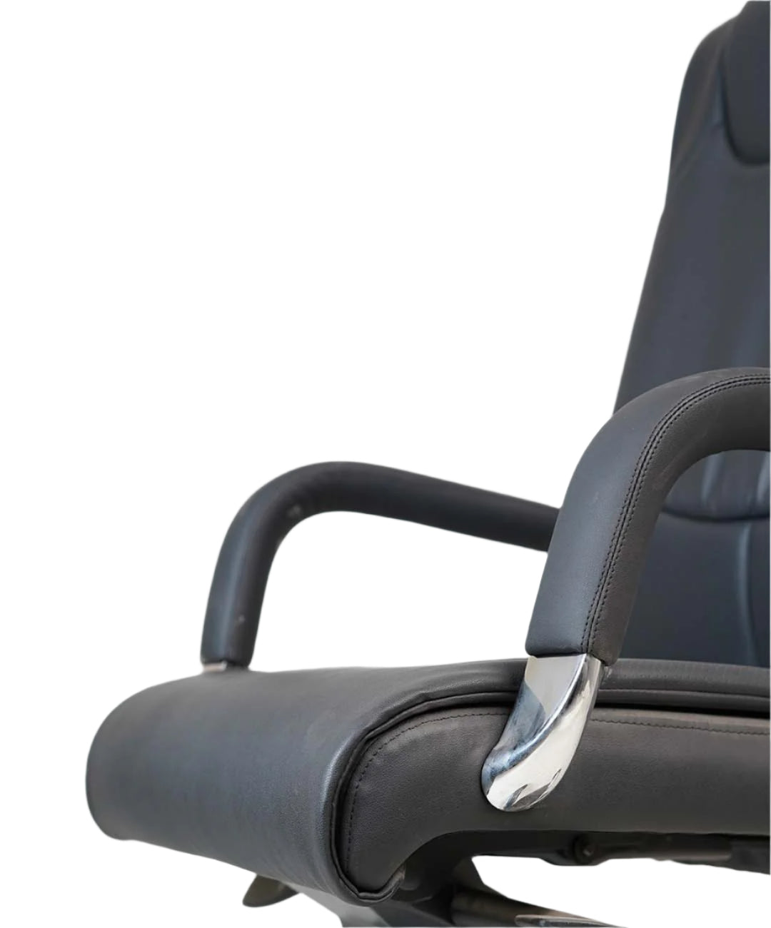 Executive Leatherette Chair with Padded Armrests