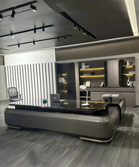 Premium Executive Desk with Cabinet