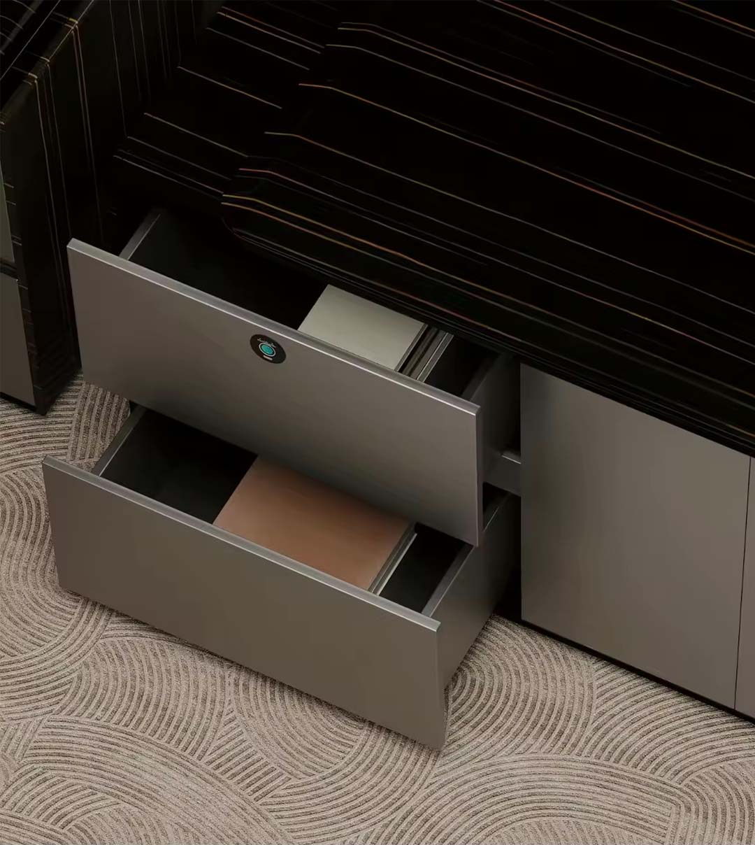 Premium Executive Desk with Cabinet