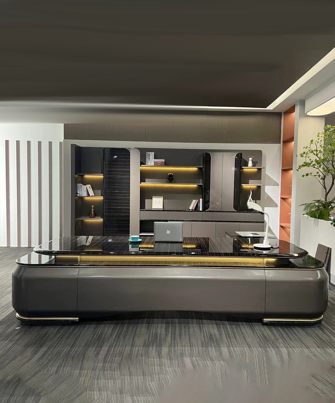 Premium Executive Desk with Cabinet