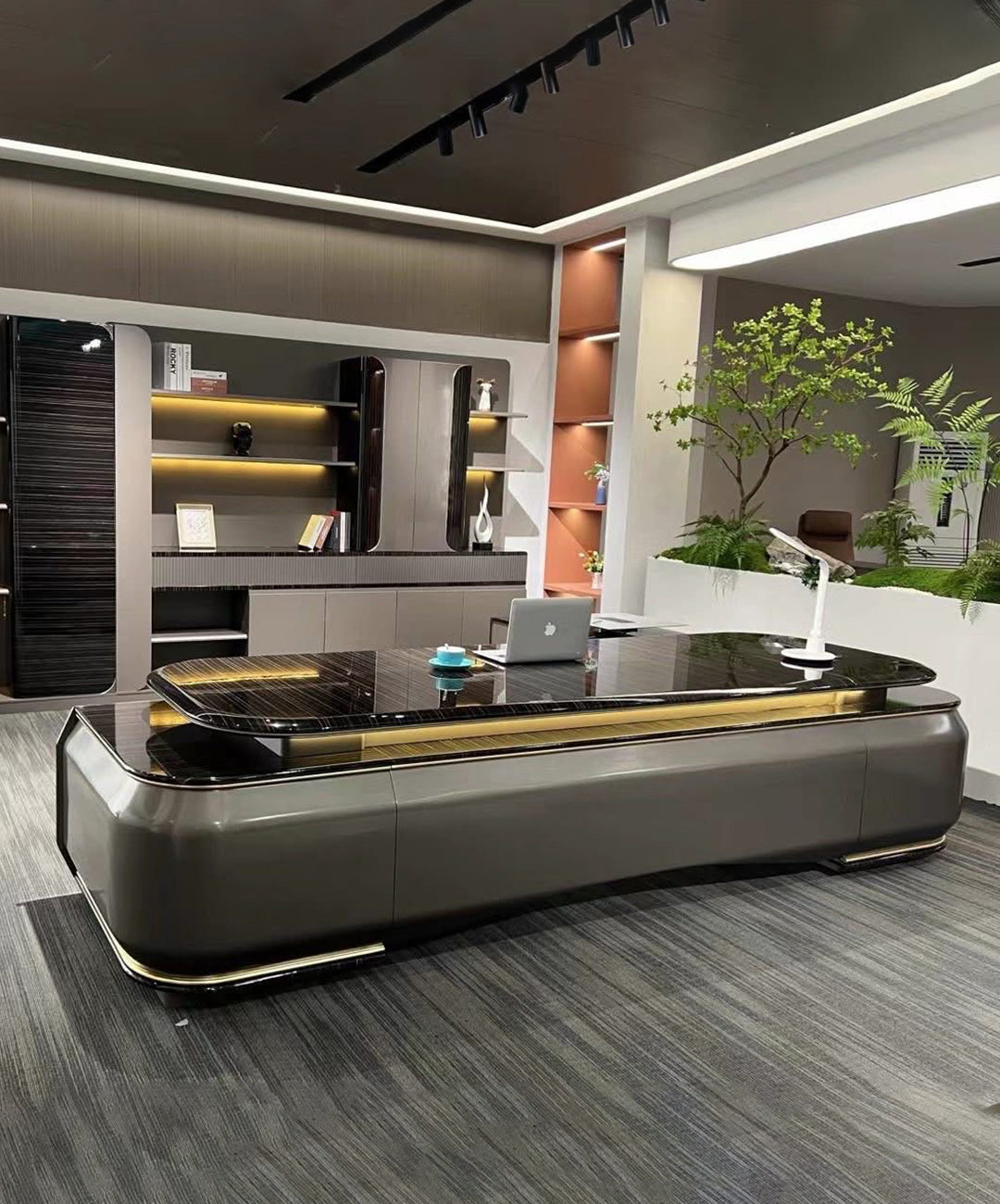 Premium Executive Desk with Cabinet