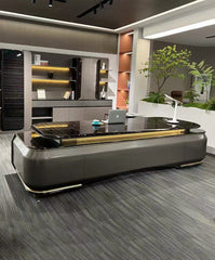 Premium Executive Desk with Cabinet